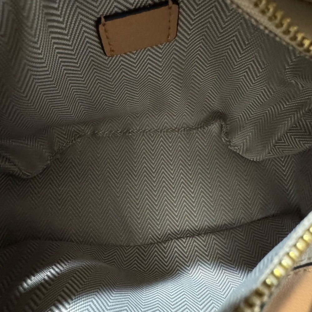 Mini Geo Panel Structured Bag - Brown/Copper/Beige - Picture 13 of 14